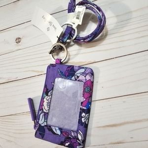 Brand New Vera Bradley Zip ID Case with Lanyard